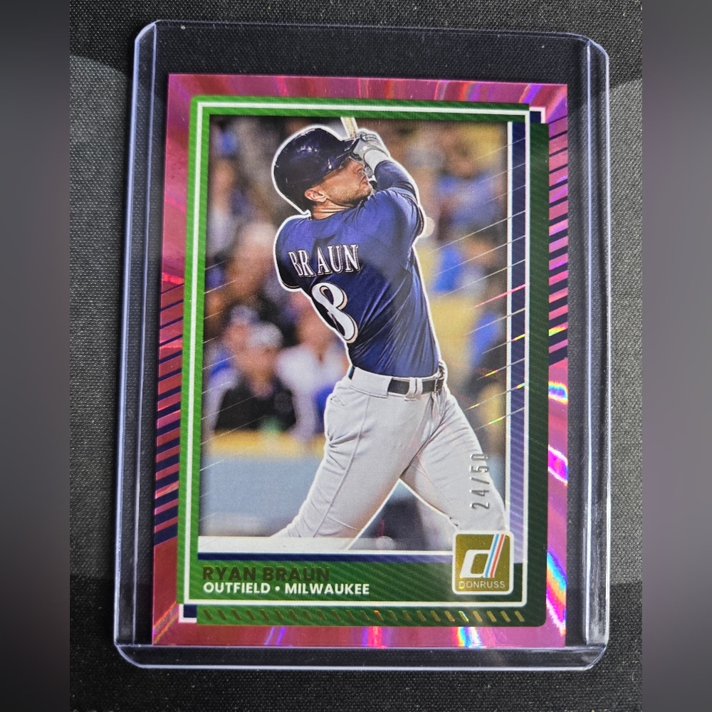 Ryan Braun Donruss Baseball Card 24/50
